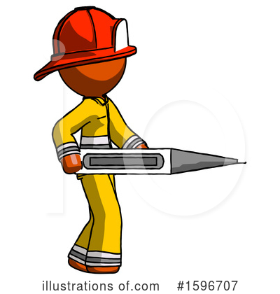 Royalty-Free (RF) Orange Design Mascot Clipart Illustration by Leo Blanchette - Stock Sample #1596707