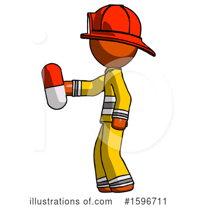Royalty-Free (RF) Orange Design Mascot Clipart Illustration by Leo Blanchette - Stock Sample #1596711