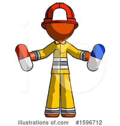 Royalty-Free (RF) Orange Design Mascot Clipart Illustration by Leo Blanchette - Stock Sample #1596712