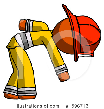 Royalty-Free (RF) Orange Design Mascot Clipart Illustration by Leo Blanchette - Stock Sample #1596713