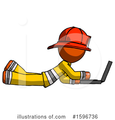 Royalty-Free (RF) Orange Design Mascot Clipart Illustration by Leo Blanchette - Stock Sample #1596736