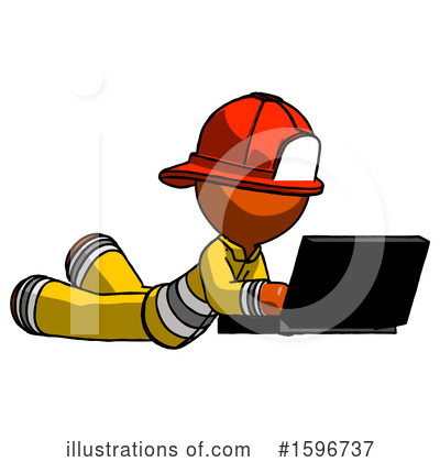 Royalty-Free (RF) Orange Design Mascot Clipart Illustration by Leo Blanchette - Stock Sample #1596737