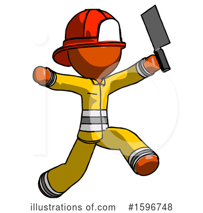 Royalty-Free (RF) Orange Design Mascot Clipart Illustration by Leo Blanchette - Stock Sample #1596748