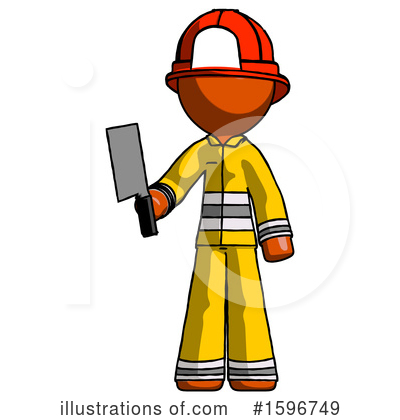 Royalty-Free (RF) Orange Design Mascot Clipart Illustration by Leo Blanchette - Stock Sample #1596749
