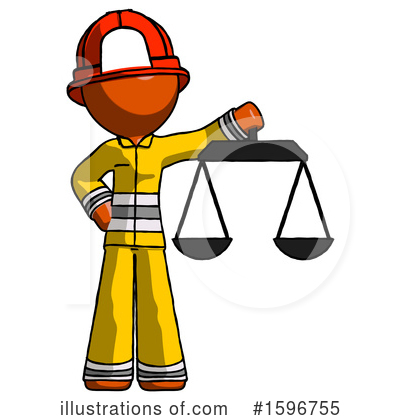 Royalty-Free (RF) Orange Design Mascot Clipart Illustration by Leo Blanchette - Stock Sample #1596755