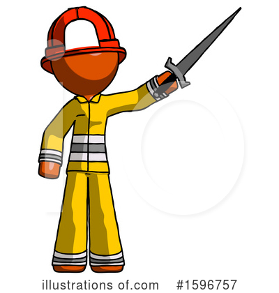 Royalty-Free (RF) Orange Design Mascot Clipart Illustration by Leo Blanchette - Stock Sample #1596757