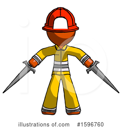 Royalty-Free (RF) Orange Design Mascot Clipart Illustration by Leo Blanchette - Stock Sample #1596760