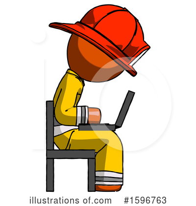 Royalty-Free (RF) Orange Design Mascot Clipart Illustration by Leo Blanchette - Stock Sample #1596763