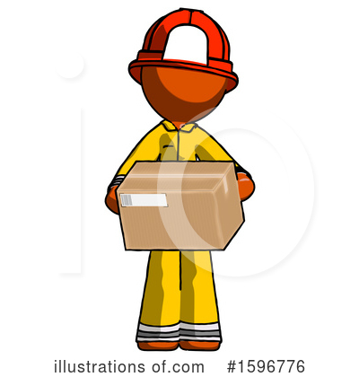 Royalty-Free (RF) Orange Design Mascot Clipart Illustration by Leo Blanchette - Stock Sample #1596776