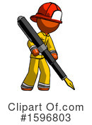 Orange Design Mascot Clipart #1596803 by Leo Blanchette