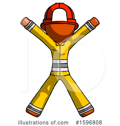 Royalty-Free (RF) Orange Design Mascot Clipart Illustration by Leo Blanchette - Stock Sample #1596808