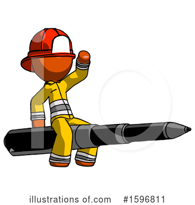 Royalty-Free (RF) Orange Design Mascot Clipart Illustration by Leo Blanchette - Stock Sample #1596811