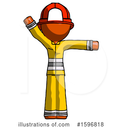 Royalty-Free (RF) Orange Design Mascot Clipart Illustration by Leo Blanchette - Stock Sample #1596818