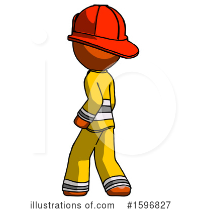 Royalty-Free (RF) Orange Design Mascot Clipart Illustration by Leo Blanchette - Stock Sample #1596827