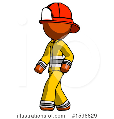 Royalty-Free (RF) Orange Design Mascot Clipart Illustration by Leo Blanchette - Stock Sample #1596829