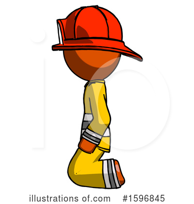 Royalty-Free (RF) Orange Design Mascot Clipart Illustration by Leo Blanchette - Stock Sample #1596845