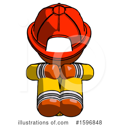 Royalty-Free (RF) Orange Design Mascot Clipart Illustration by Leo Blanchette - Stock Sample #1596848