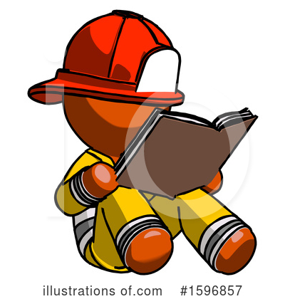 Royalty-Free (RF) Orange Design Mascot Clipart Illustration by Leo Blanchette - Stock Sample #1596857