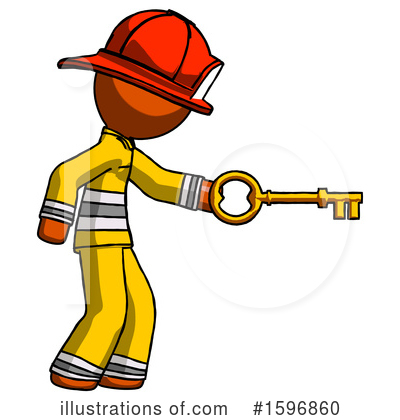 Royalty-Free (RF) Orange Design Mascot Clipart Illustration by Leo Blanchette - Stock Sample #1596860
