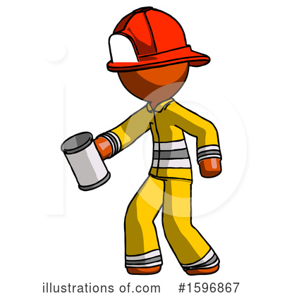 Royalty-Free (RF) Orange Design Mascot Clipart Illustration by Leo Blanchette - Stock Sample #1596867