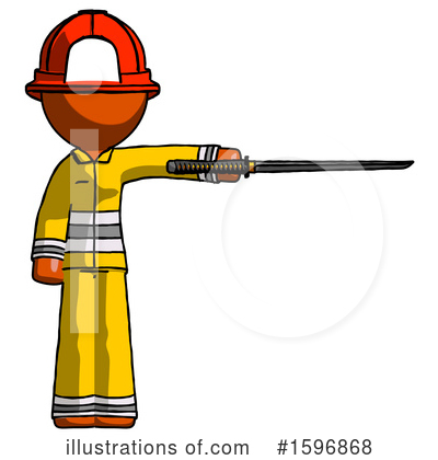 Royalty-Free (RF) Orange Design Mascot Clipart Illustration by Leo Blanchette - Stock Sample #1596868
