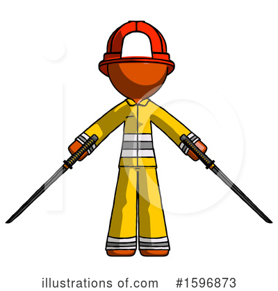Royalty-Free (RF) Orange Design Mascot Clipart Illustration by Leo Blanchette - Stock Sample #1596873