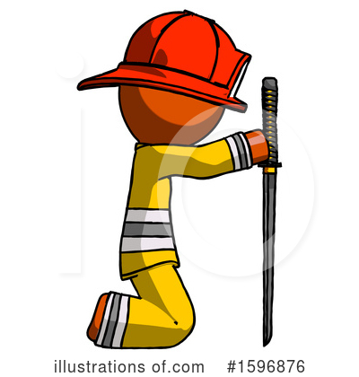 Royalty-Free (RF) Orange Design Mascot Clipart Illustration by Leo Blanchette - Stock Sample #1596876