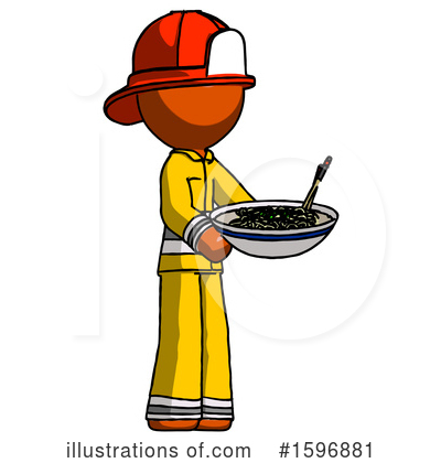 Royalty-Free (RF) Orange Design Mascot Clipart Illustration by Leo Blanchette - Stock Sample #1596881