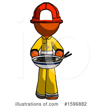 Royalty-Free (RF) Orange Design Mascot Clipart Illustration by Leo Blanchette - Stock Sample #1596882