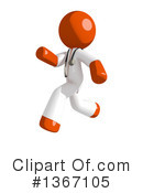 Orange Doctor Clipart #1367105 by Leo Blanchette