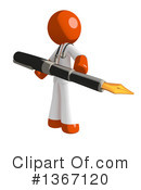 Orange Doctor Clipart #1367120 by Leo Blanchette