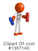 Orange Doctor Clipart #1367140 by Leo Blanchette