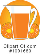 Orange Juice Clipart #1091680 by Maria Bell