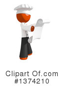 Orange Man Chef Clipart #1374210 by Leo Blanchette