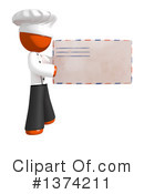 Orange Man Chef Clipart #1374211 by Leo Blanchette