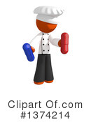 Orange Man Chef Clipart #1374214 by Leo Blanchette