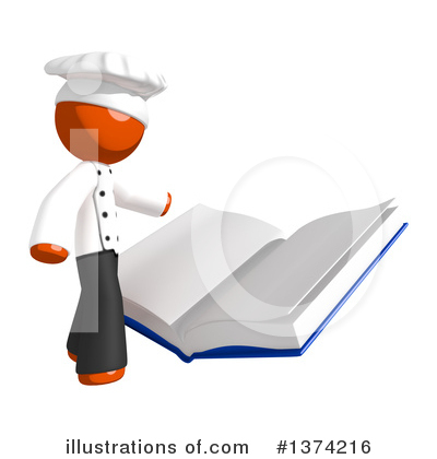 Royalty-Free (RF) Orange Man Chef Clipart Illustration by Leo Blanchette - Stock Sample #1374216
