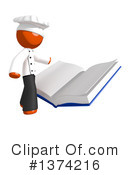 Orange Man Chef Clipart #1374216 by Leo Blanchette