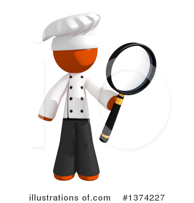 Royalty-Free (RF) Orange Man Chef Clipart Illustration by Leo Blanchette - Stock Sample #1374227