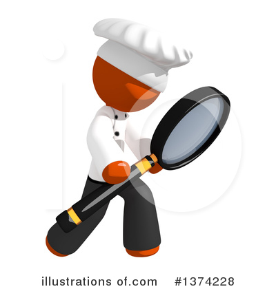 Royalty-Free (RF) Orange Man Chef Clipart Illustration by Leo Blanchette - Stock Sample #1374228