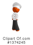 Orange Man Chef Clipart #1374245 by Leo Blanchette