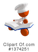 Orange Man Chef Clipart #1374251 by Leo Blanchette
