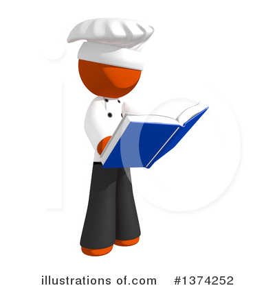 Royalty-Free (RF) Orange Man Chef Clipart Illustration by Leo Blanchette - Stock Sample #1374252