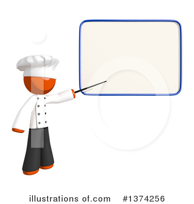 Orange Man Chef Clipart #1374256 by Leo Blanchette