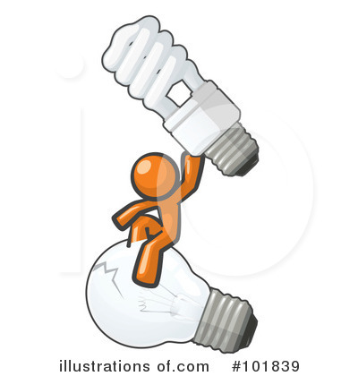 Orange Design Mascot Clipart #101839 by Leo Blanchette