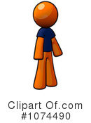 Orange Man Clipart #1074490 by Leo Blanchette