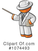 Orange Man Clipart #1074493 by Leo Blanchette