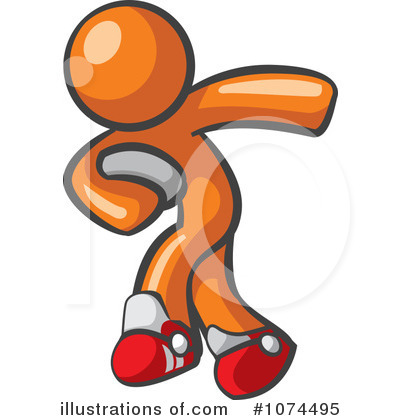 Royalty-Free (RF) Orange Man Clipart Illustration by Leo Blanchette - Stock Sample #1074495