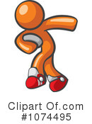 Orange Man Clipart #1074495 by Leo Blanchette