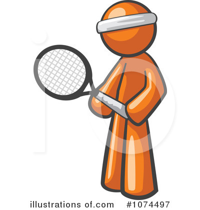Royalty-Free (RF) Orange Man Clipart Illustration by Leo Blanchette - Stock Sample #1074497